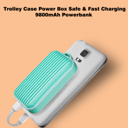 Trolley Case Power Box Safe & Fast charging 9800mAh Powerbank, Trolley9